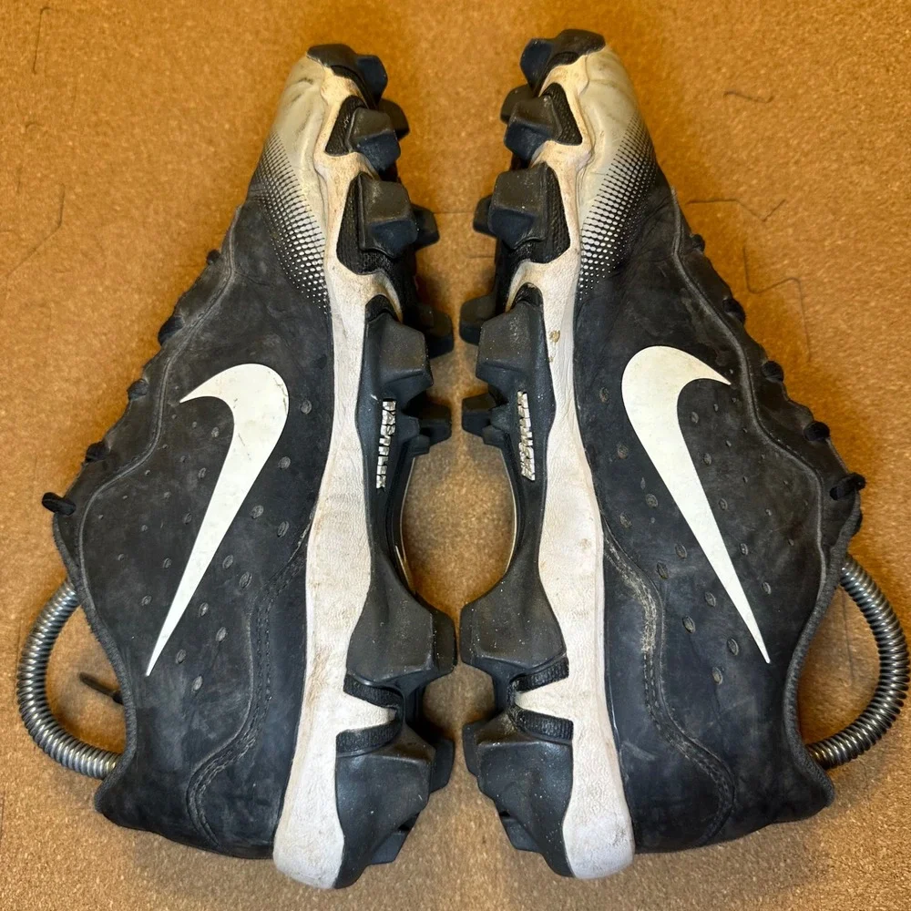 Nike Kids Alpha Huarache NXT Baseball Cleats Black‎ White DJ6525-011 Size 6Y